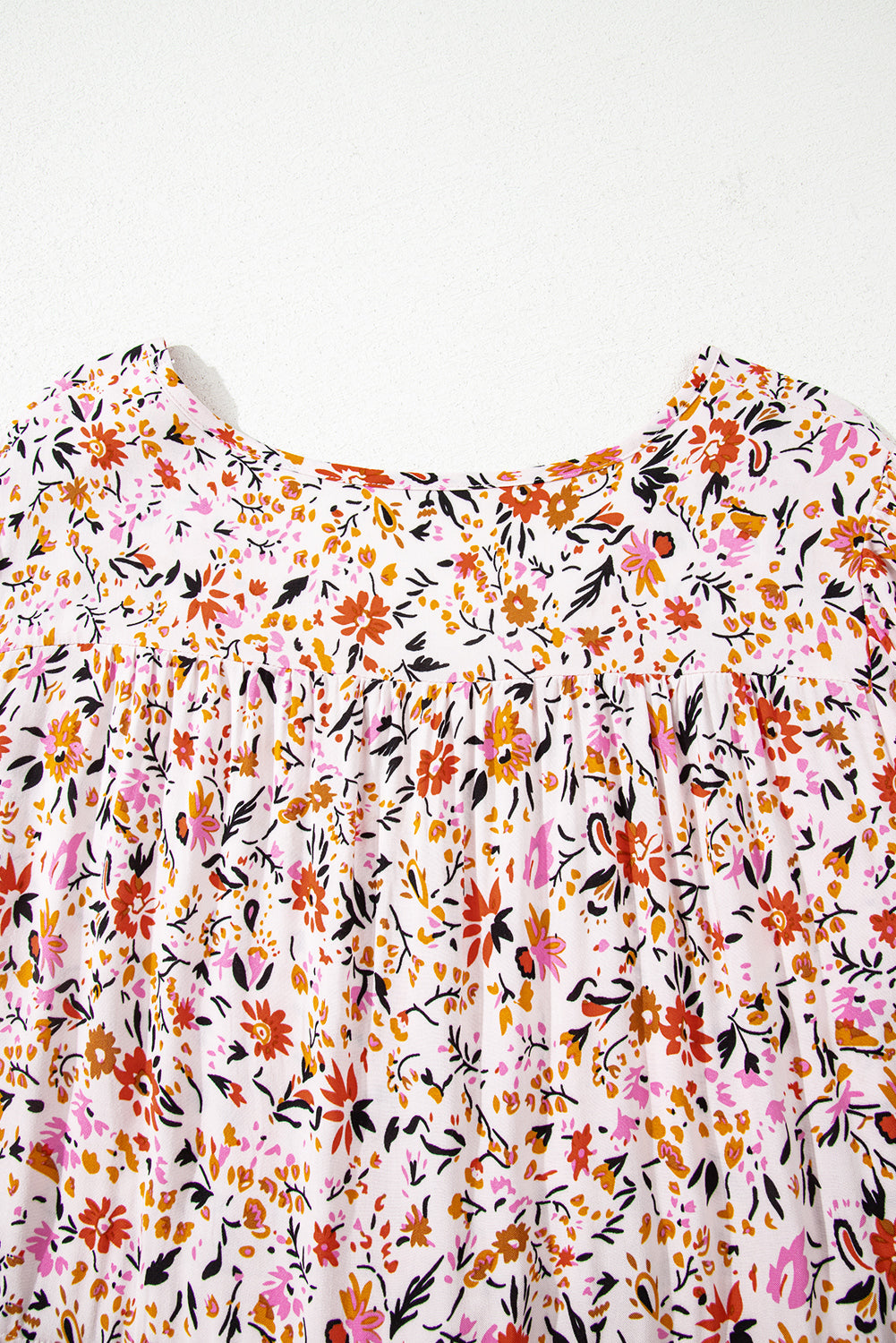 Boho Half Sleeve Floral V-Neck Maxi Dress eAura