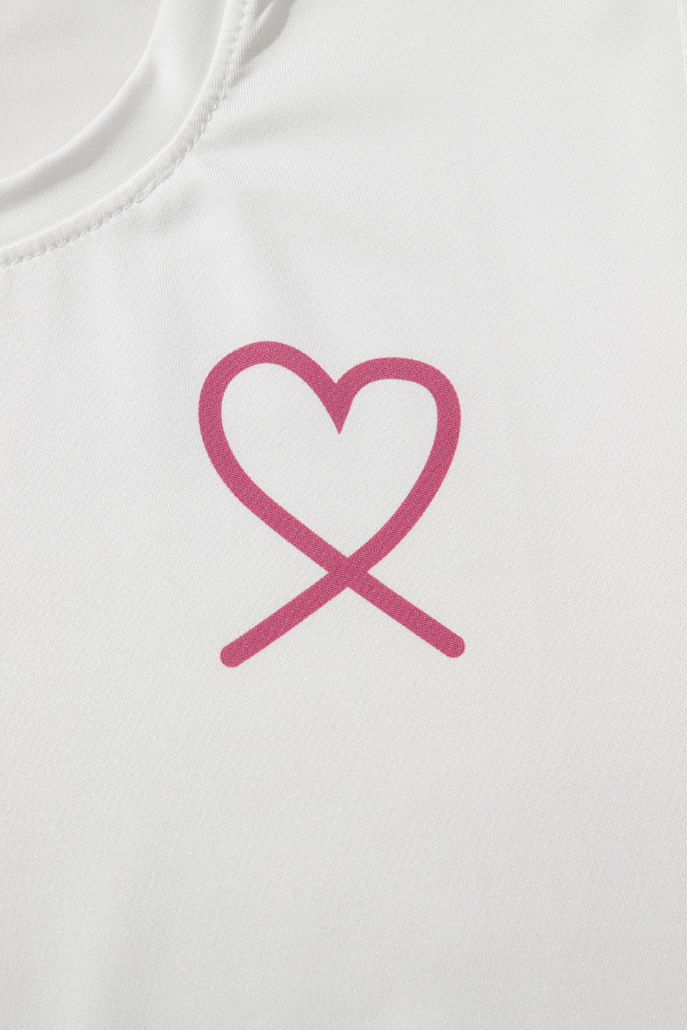 Pink Ruffled Tank Top And Heart Print Trousers Pyjamas eAura