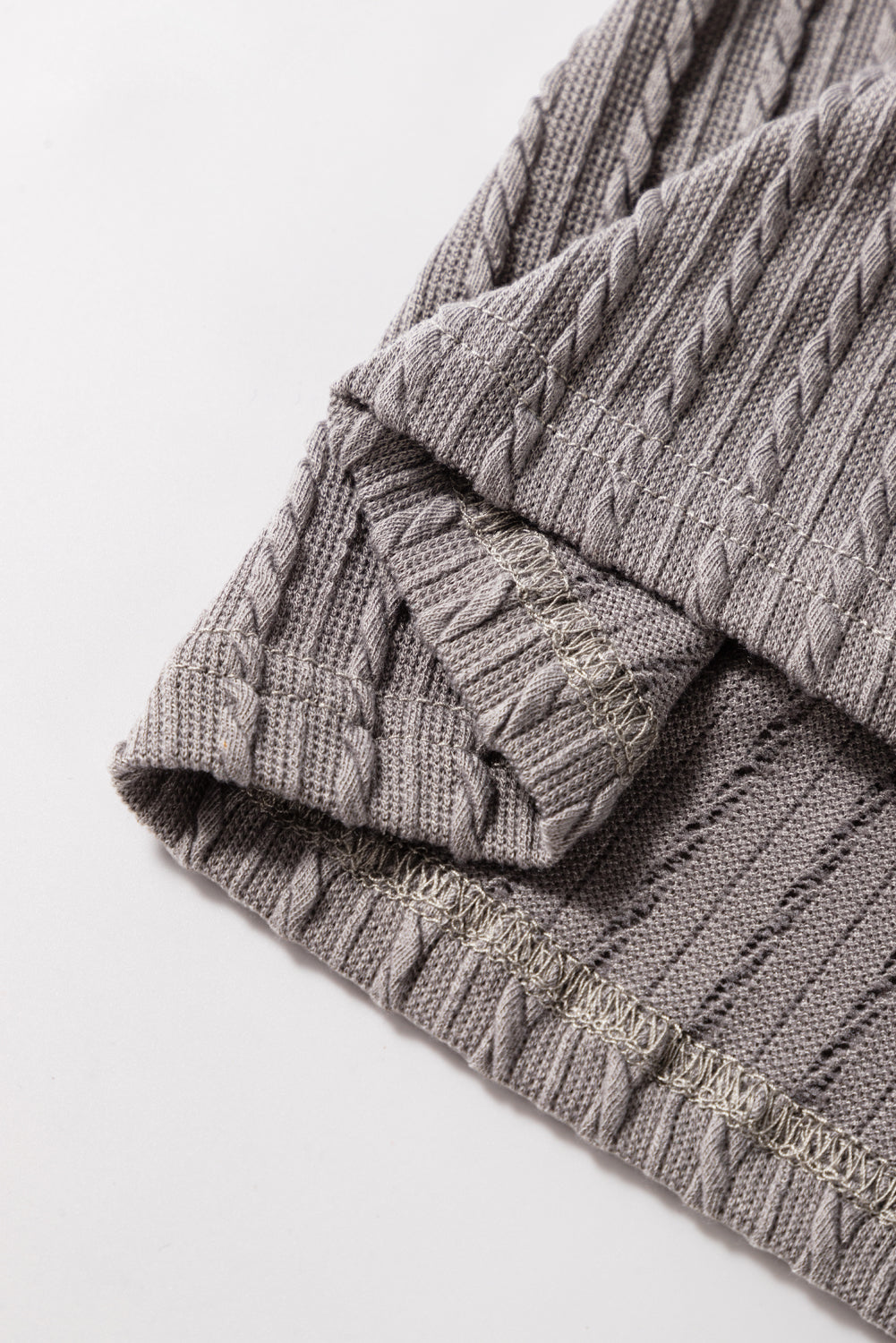 Sleet Solid Colour Textured Flutter Sleeve Top eAura
