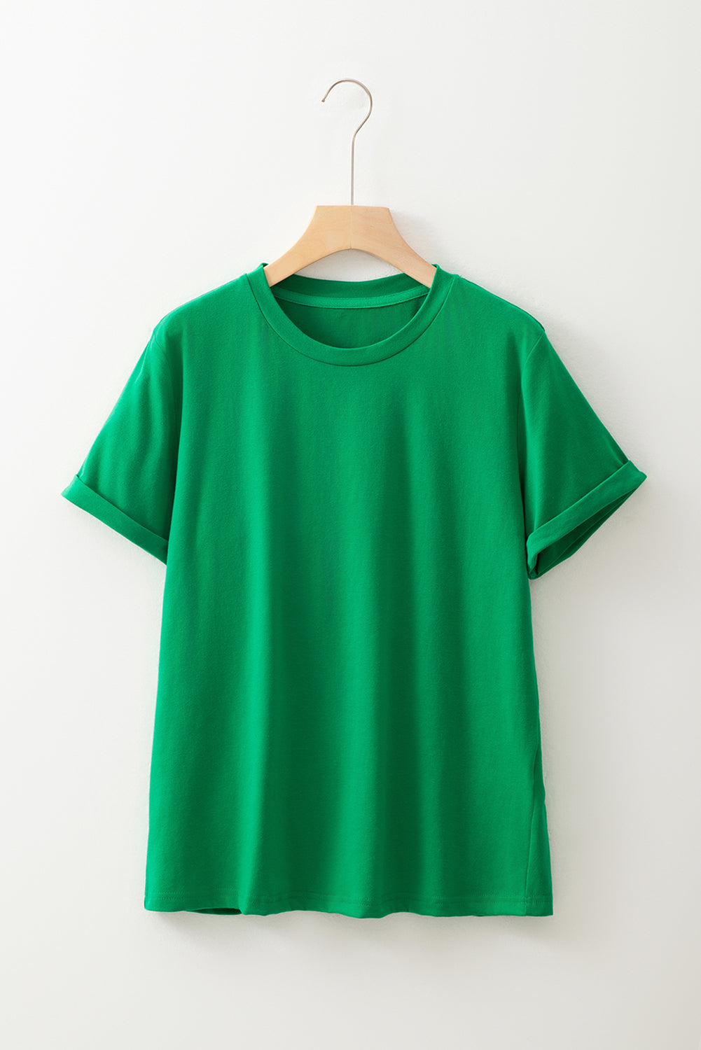 Casual Plain Crew Neck Tee T-Shirt Dear-Lover Dropshipping