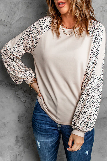 Leopard Print Pullover Top eAura
