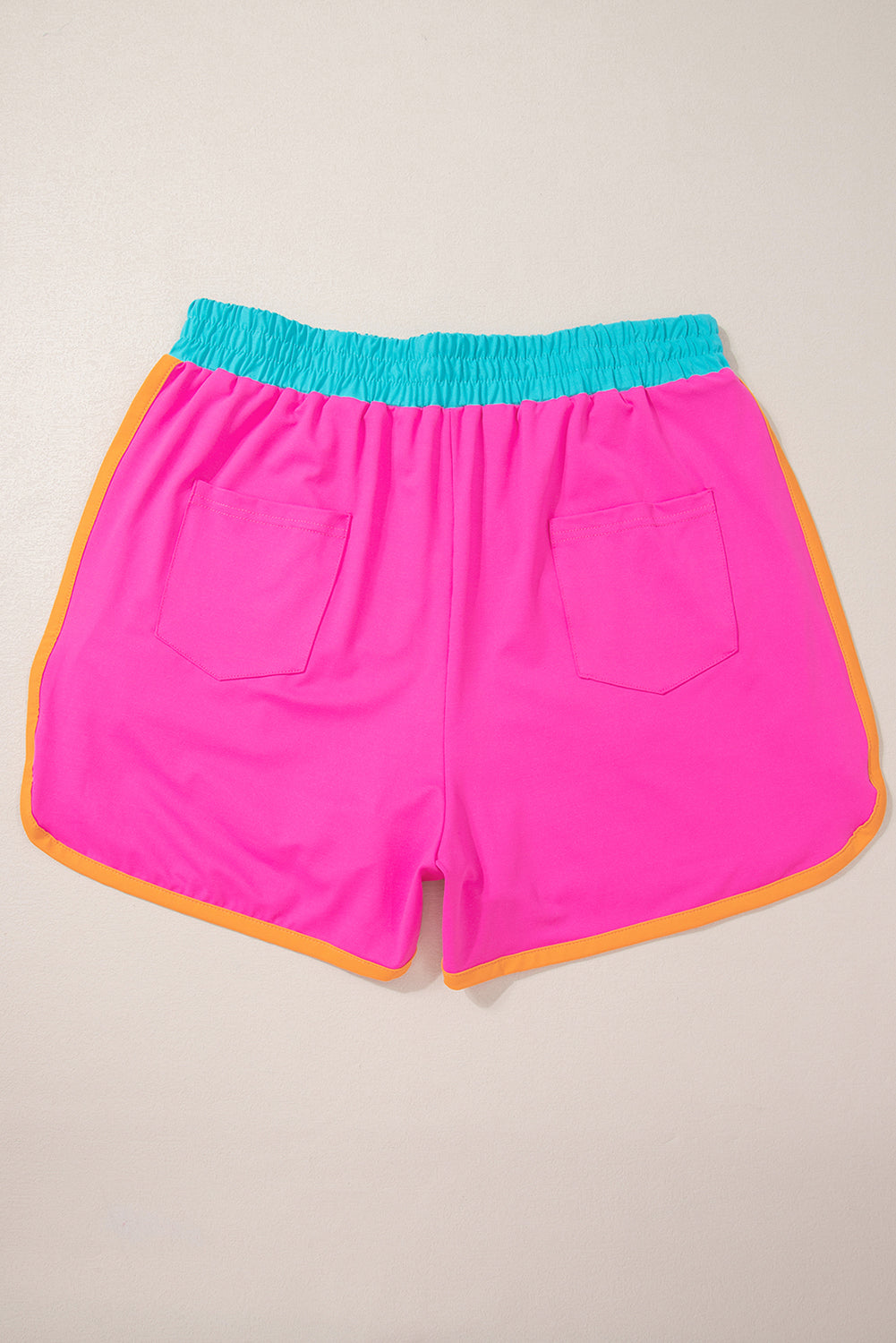 Blue Contrast Trim Cap Sleeve Tee Shorts Set Co-ord eAura