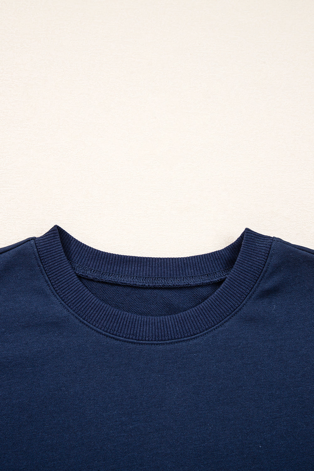 Striped Detail Drop Shoulder Oversized Sweatshirt eAura