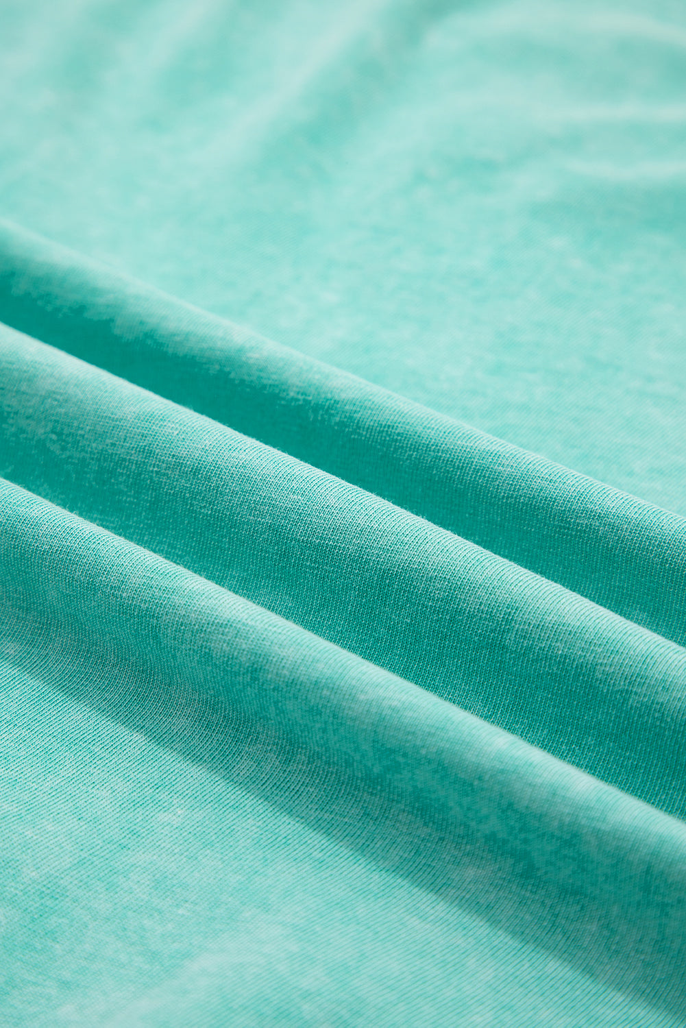 Mint Green 2 Pieces Mineral Wash Cotton Tank Top Lined Split Skirt Set eAura