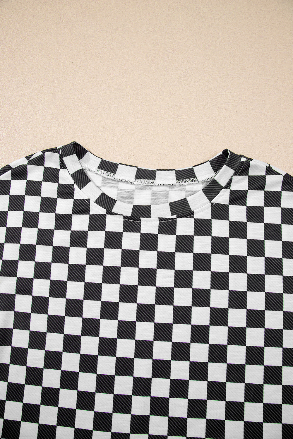 Checkerboard T Shirt and High Waist Skorts 2 Piece Co-ord Outfit eAura