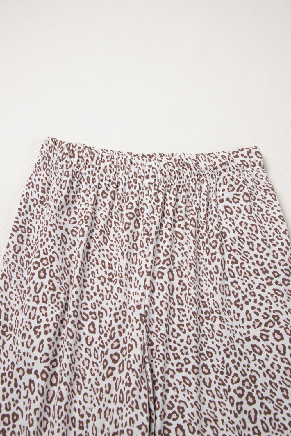 White Leopard Print Long Sleeve and Trousers Pyjamas Set eAura