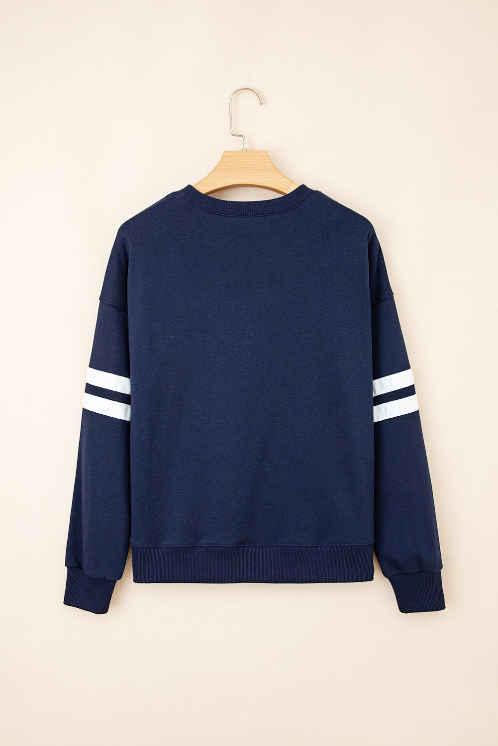 Striped Detail Drop Shoulder Oversized Sweatshirt eAura