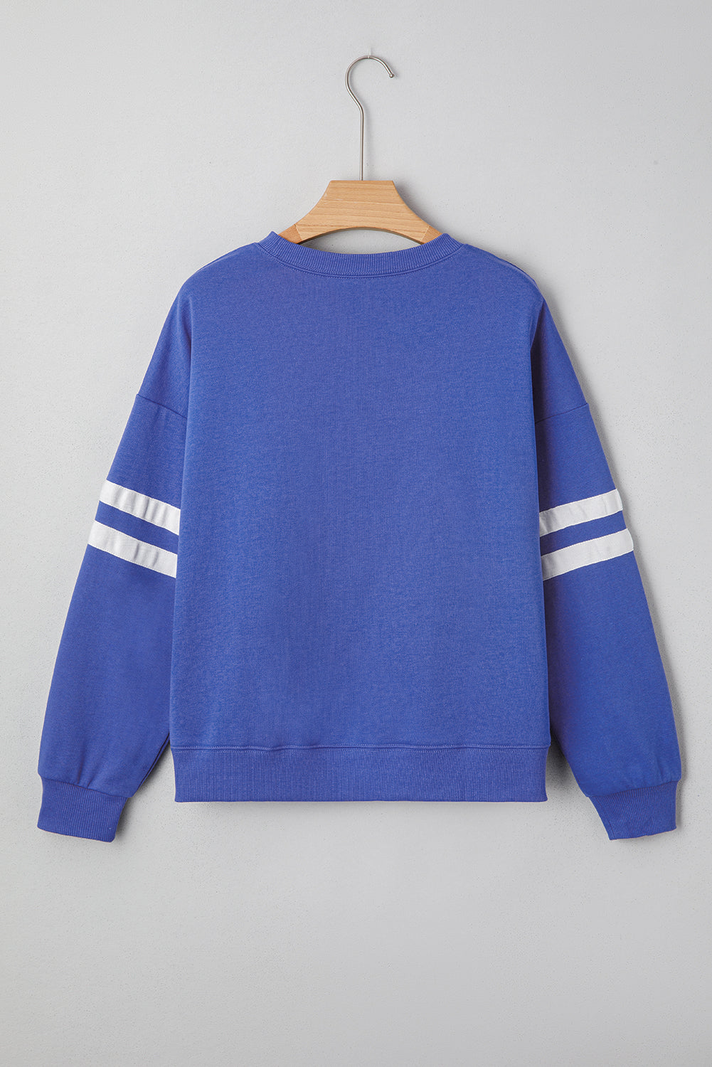 Striped Detail Drop Shoulder Oversized Sweatshirt eAura