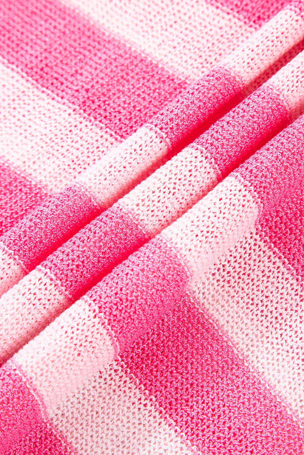 Pink Stripe USA Flag Notched Neckline Loose Sleeveless Top eAura