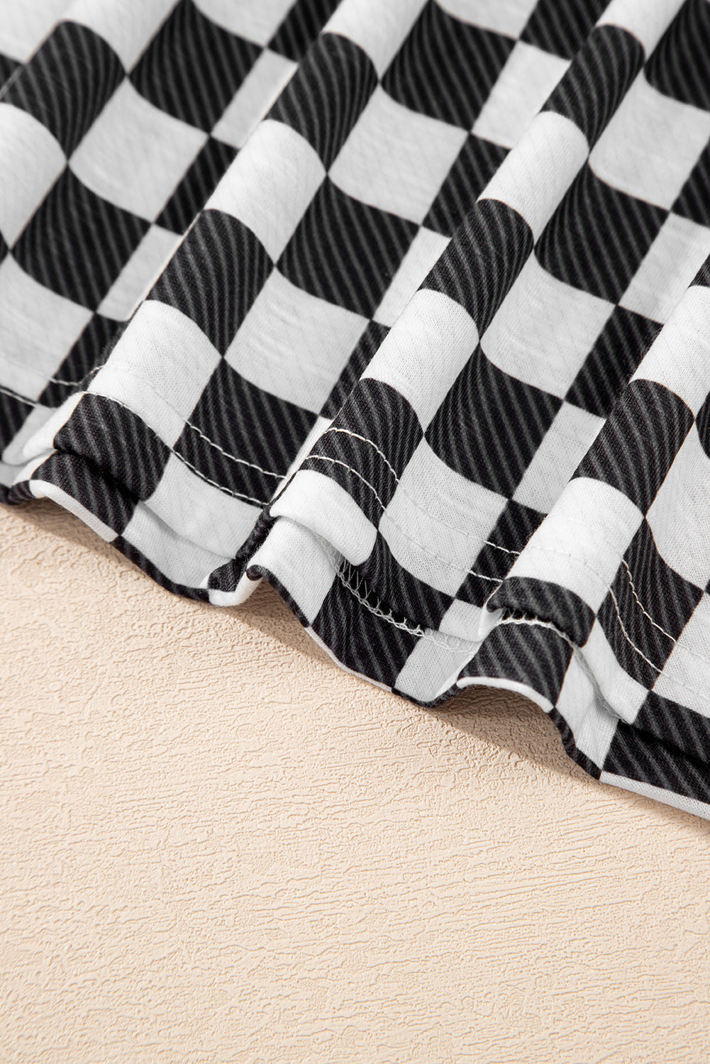 Checkerboard T Shirt and High Waist Skorts 2 Piece Co-ord Outfit eAura