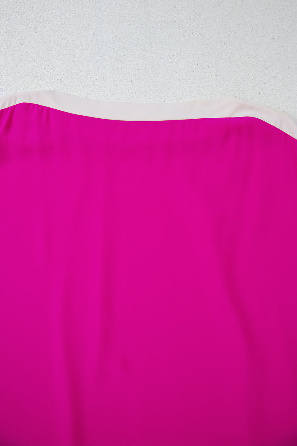 Rose Red Oversized Colour Block Boat Neck Tunic Blouse eAura