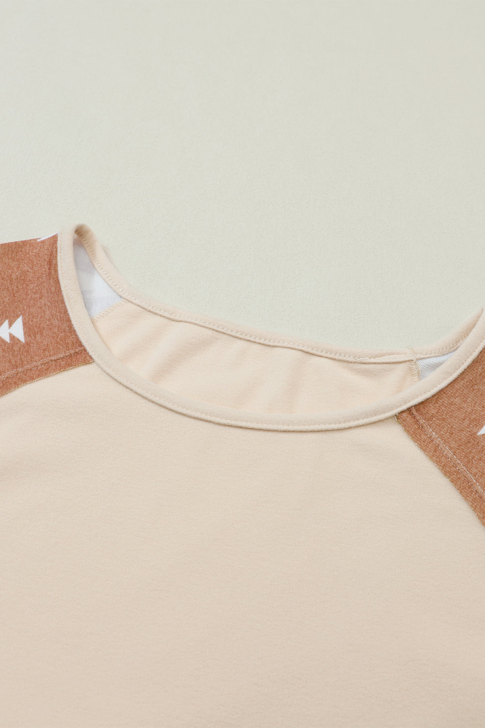 Apricot Western Print Patch Long Sleeve Top eAura