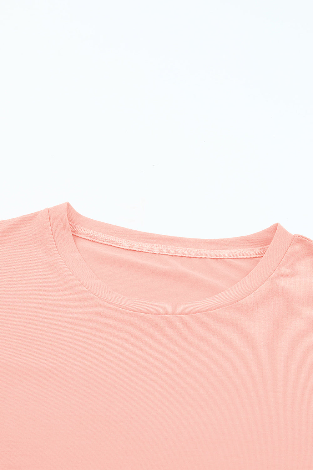 Casual Plain Crew Neck Tee T-Shirt Dear-Lover Dropshipping