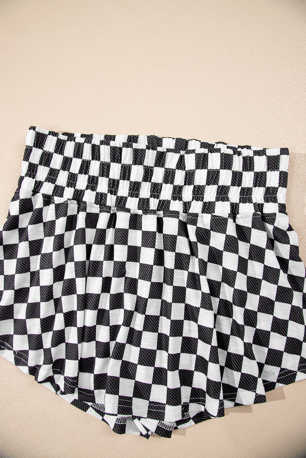 Checkerboard T Shirt and High Waist Skorts 2 Piece Co-ord Outfit eAura