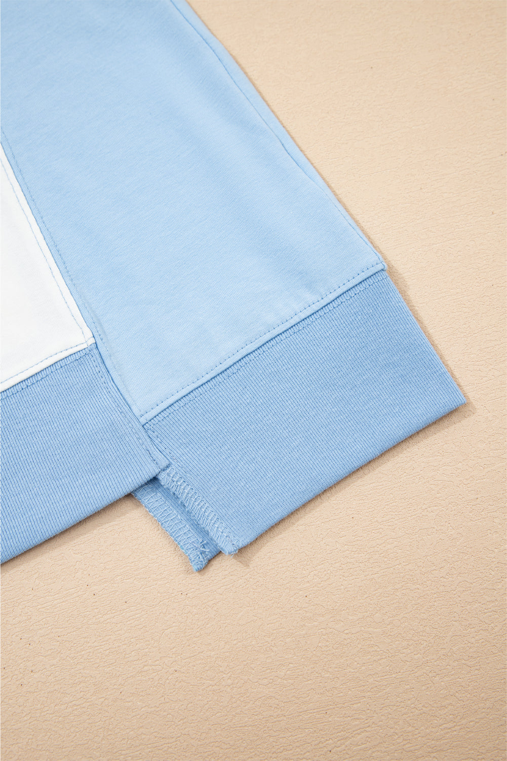 Colour Block Exposed Seam Crew Neck T-Shirt eAura