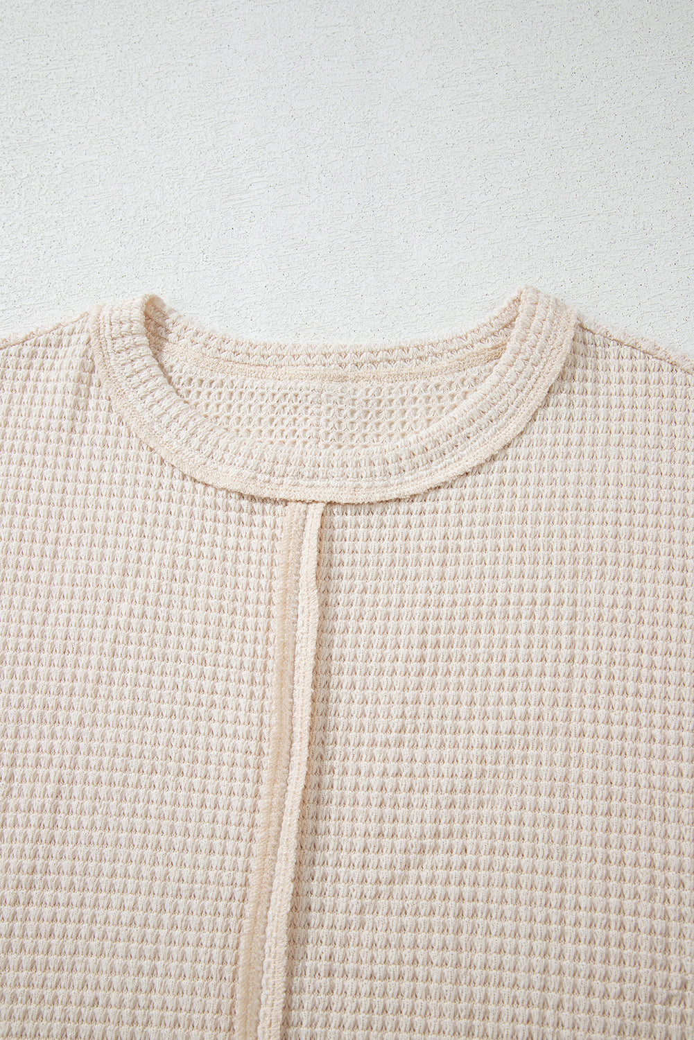 Textured Seamed Short Sleeve Top eAura