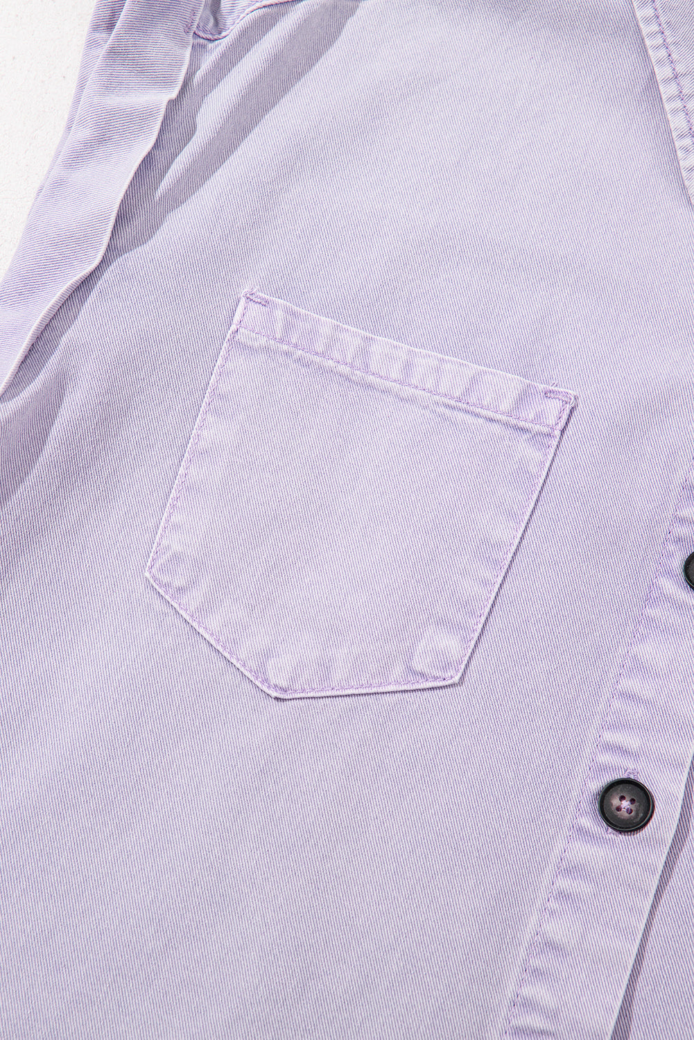 Short Sleeve Double Chest Pocket Denim Shirt Dress eAura