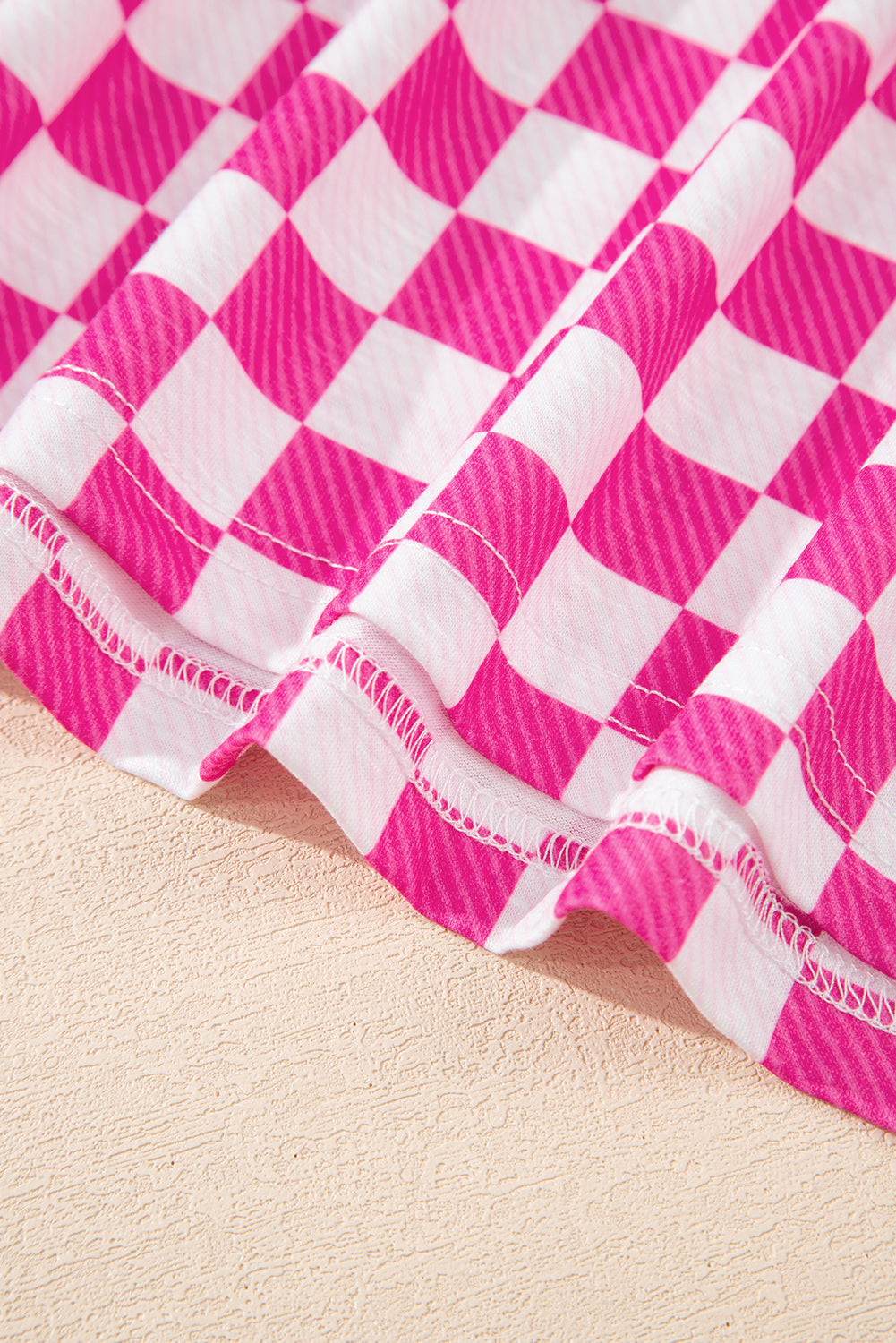 Checkerboard T Shirt and High Waist Skorts 2 Piece Co-ord Outfit eAura