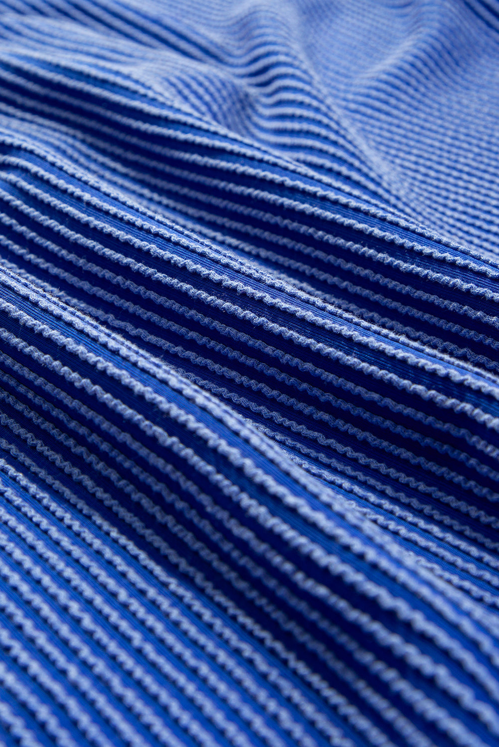 Bluing Ribbed GAME DAY Graphic Long Sleeve Crewneck Top eAura
