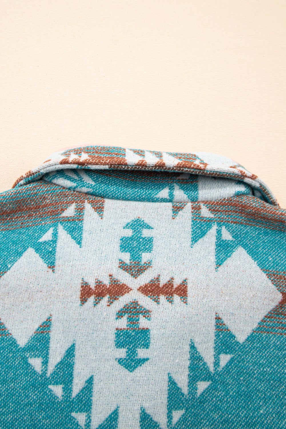 Quarter Zip Elastic Cuffs Aztec Sweatshirt - eAura