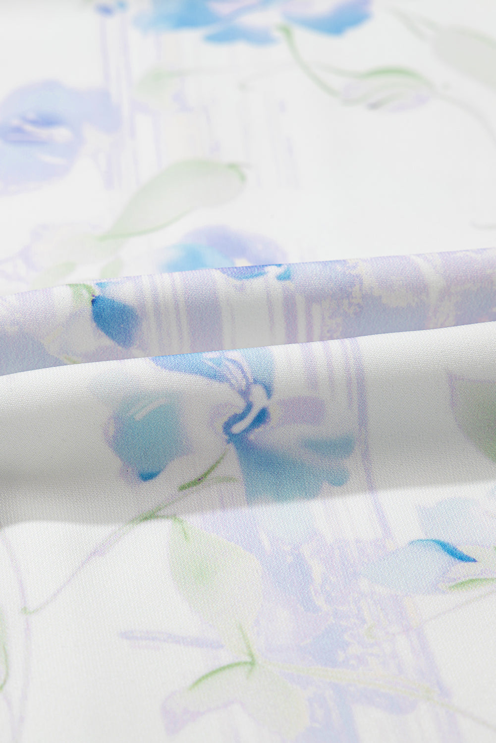 Sky Blue Floral Smocked Ruffle Sleeveless Maxi Dress eAura