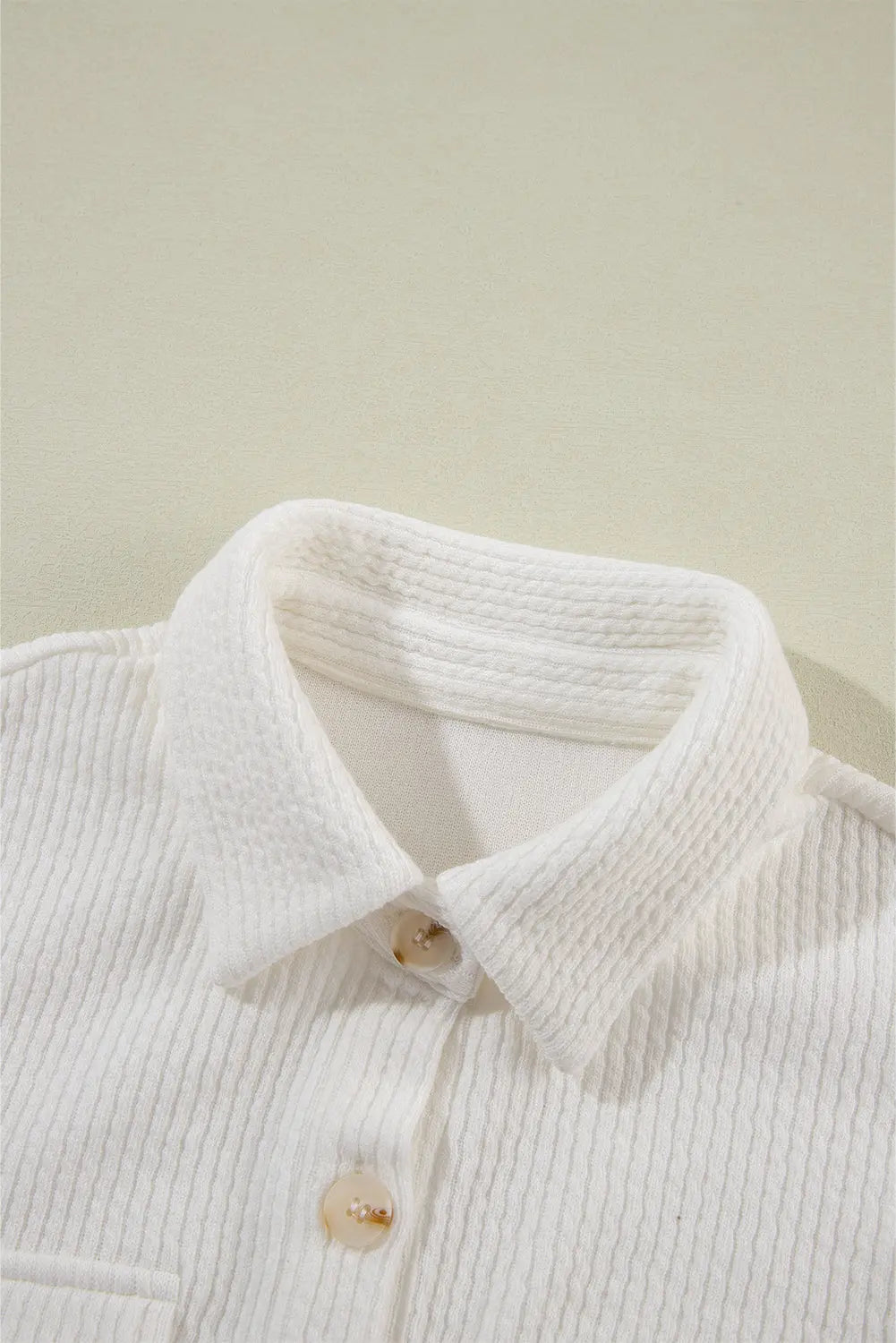 Black Solid Colour Corduroy Buttoned Long Sleeve Shacket Beagle Boutique Fashion Outlet
