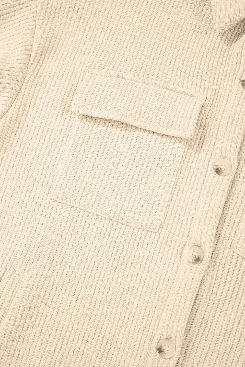 Black Solid Colour Corduroy Buttoned Long Sleeve Shacket Beagle Boutique Fashion Outlet