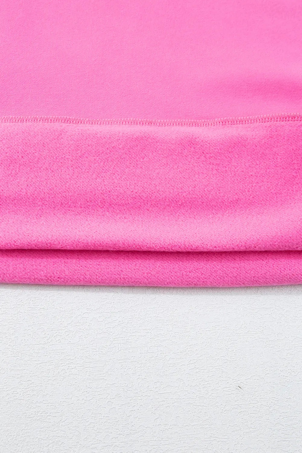 Bonbon Solid Fleece Lined Drop Shoulder High Low Sweatshirt - BB Fashion Outlet