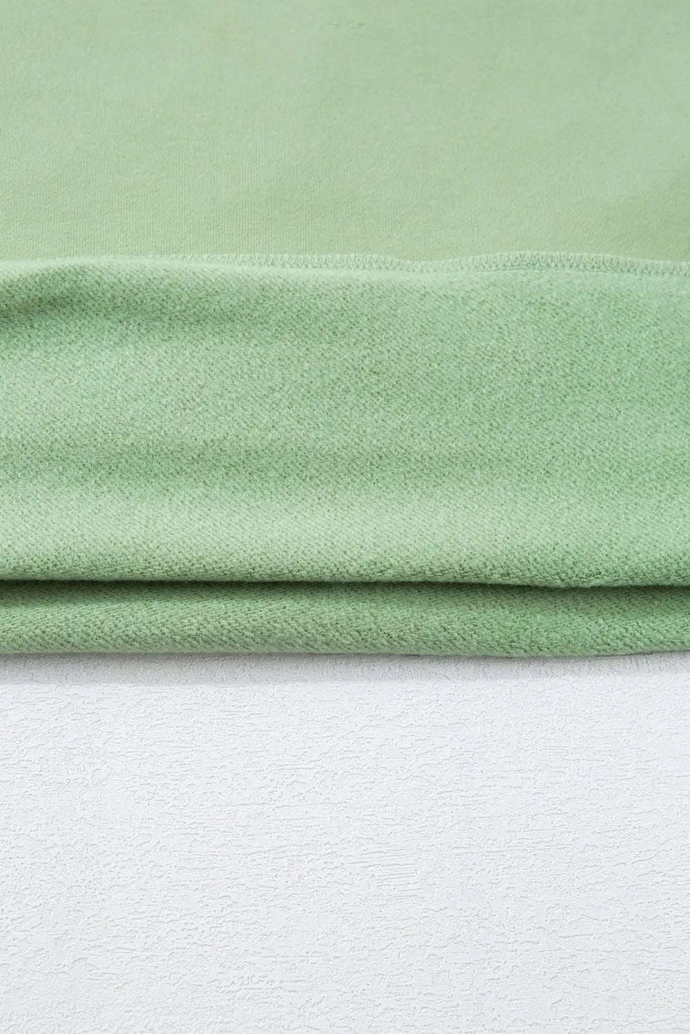 Bonbon Solid Fleece Lined Drop Shoulder High Low Sweatshirt - BB Fashion Outlet