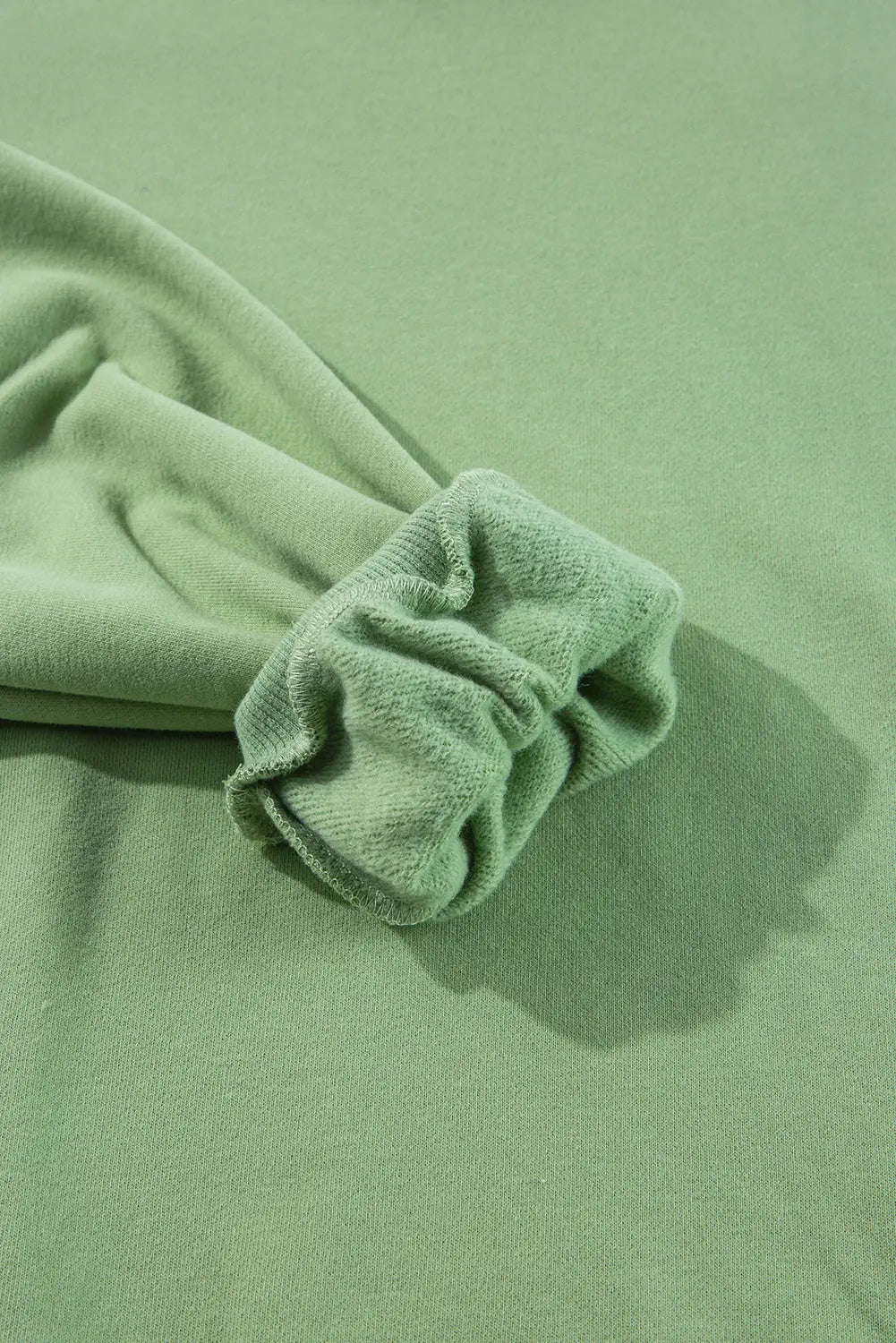 Bonbon Solid Fleece Lined Drop Shoulder High Low Sweatshirt Beagle Boutique Fashion Outlet