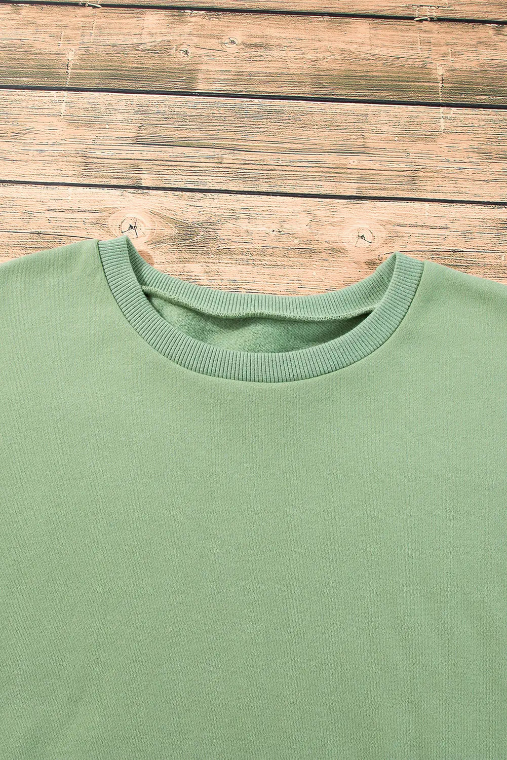 Bonbon Solid Fleece Lined Drop Shoulder High Low Sweatshirt Beagle Boutique Fashion Outlet