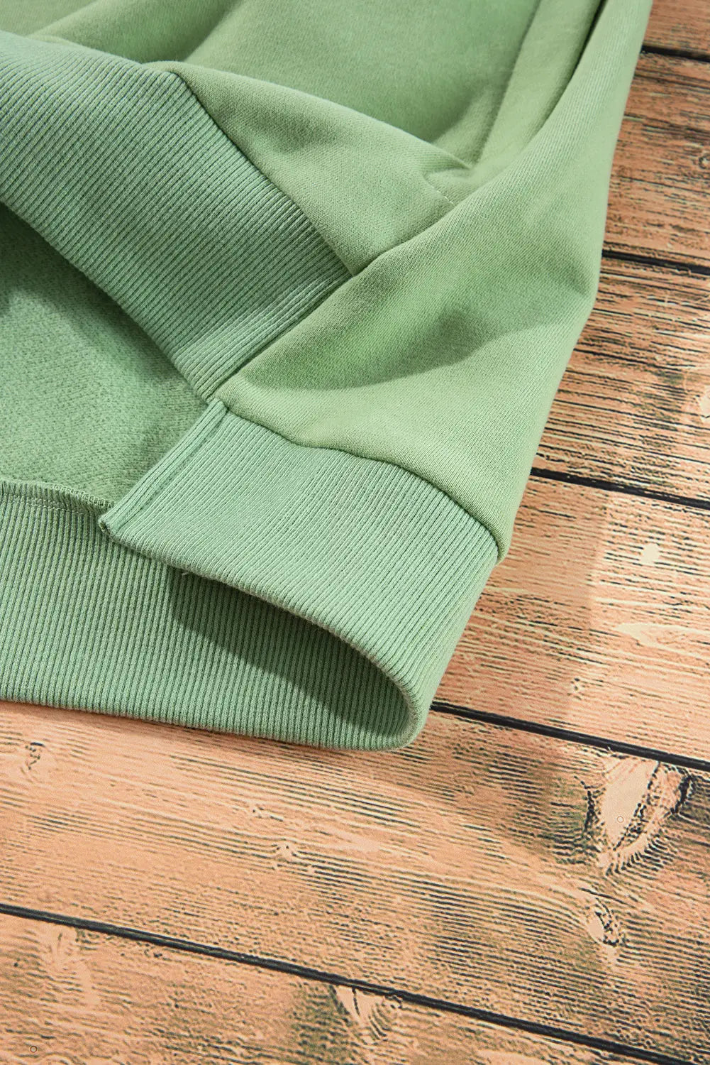 Bonbon Solid Fleece Lined Drop Shoulder High Low Sweatshirt Beagle Boutique Fashion Outlet