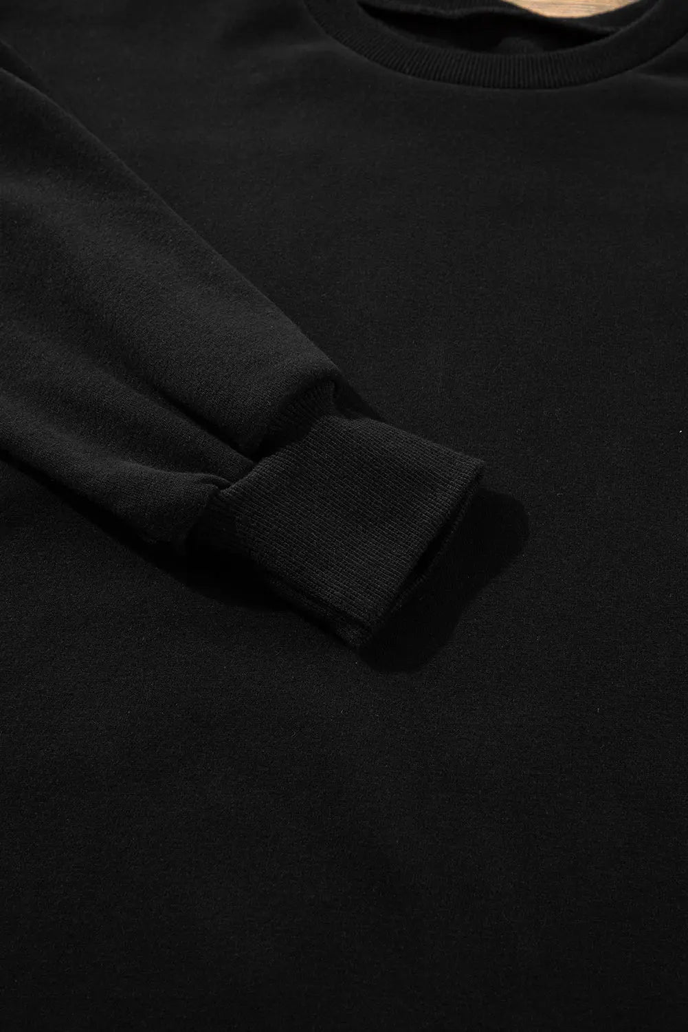 Bonbon Solid Fleece Lined Drop Shoulder High Low Sweatshirt Beagle Boutique Fashion Outlet