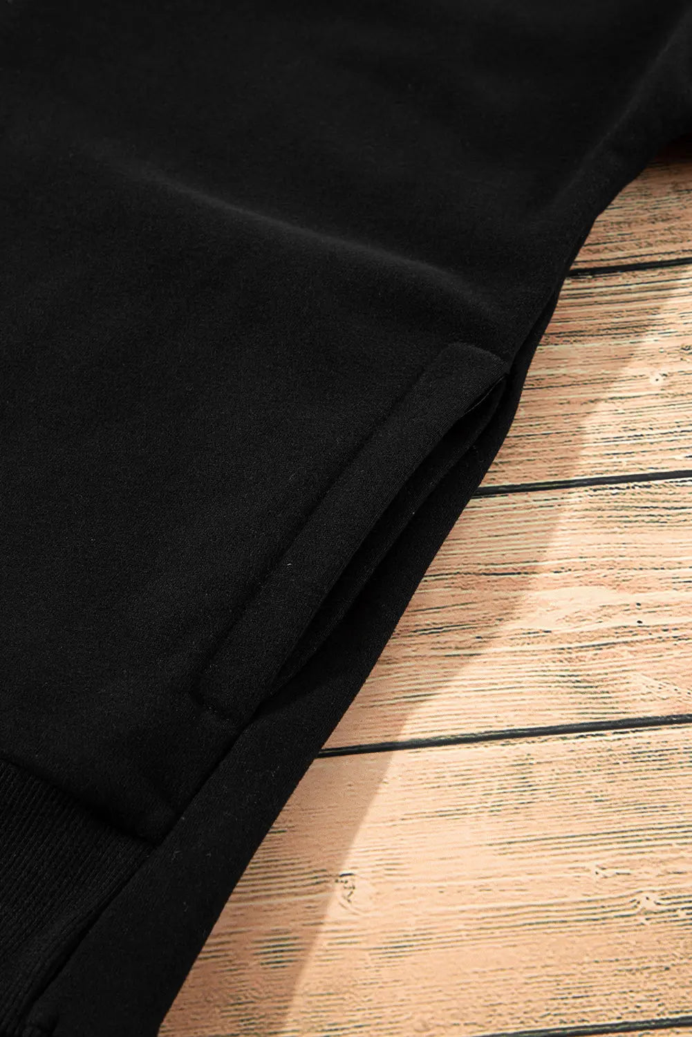 Bonbon Solid Fleece Lined Drop Shoulder High Low Sweatshirt Beagle Boutique Fashion Outlet