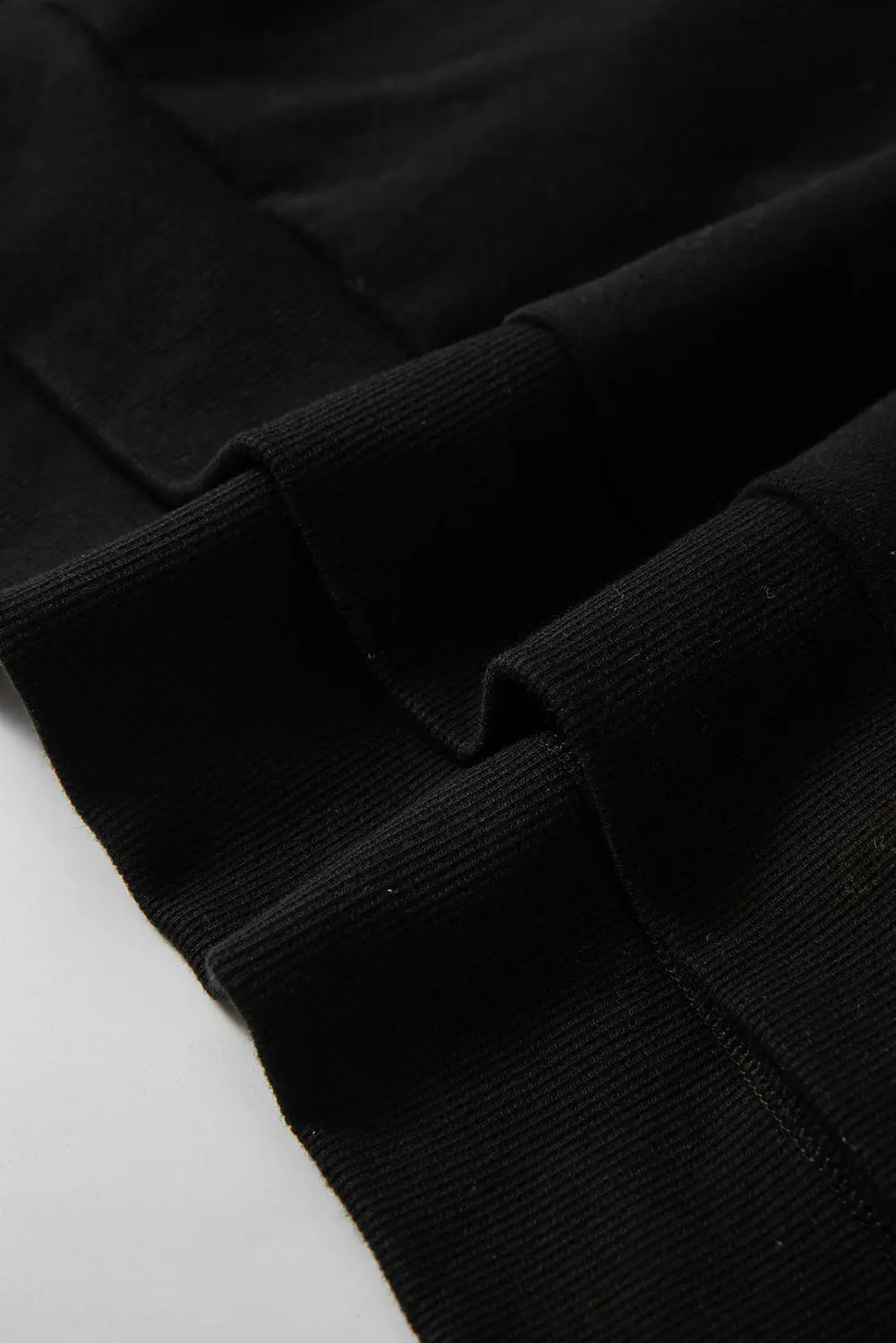 Bonbon Solid Fleece Lined Drop Shoulder High Low Sweatshirt Beagle Boutique Fashion Outlet