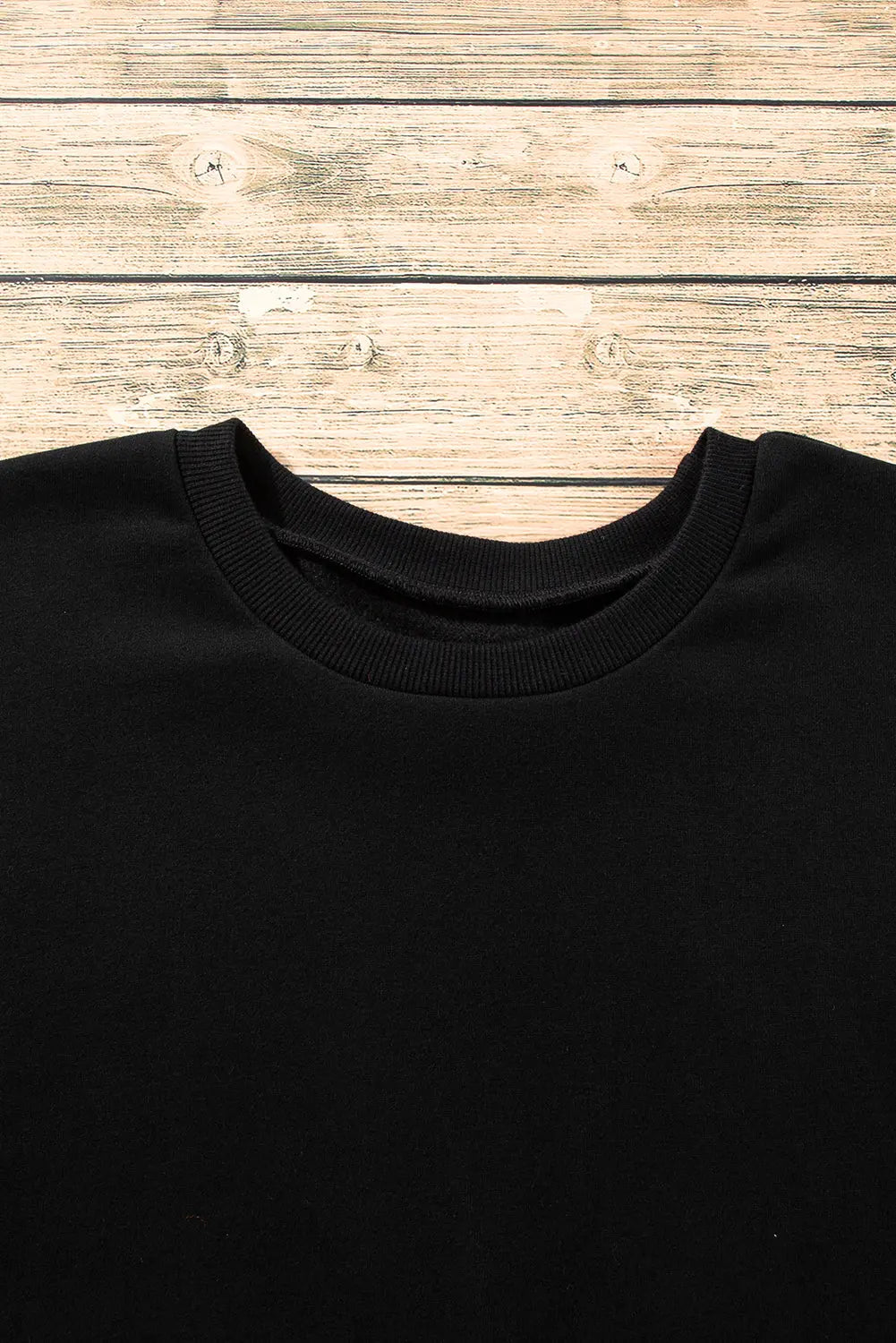 Bonbon Solid Fleece Lined Drop Shoulder High Low Sweatshirt Beagle Boutique Fashion Outlet