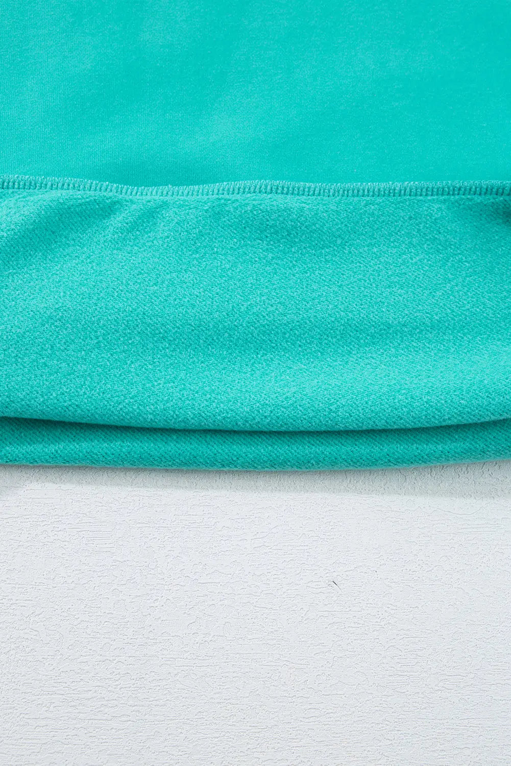 Bonbon Solid Fleece Lined Drop Shoulder High Low Sweatshirt Beagle Boutique Fashion Outlet