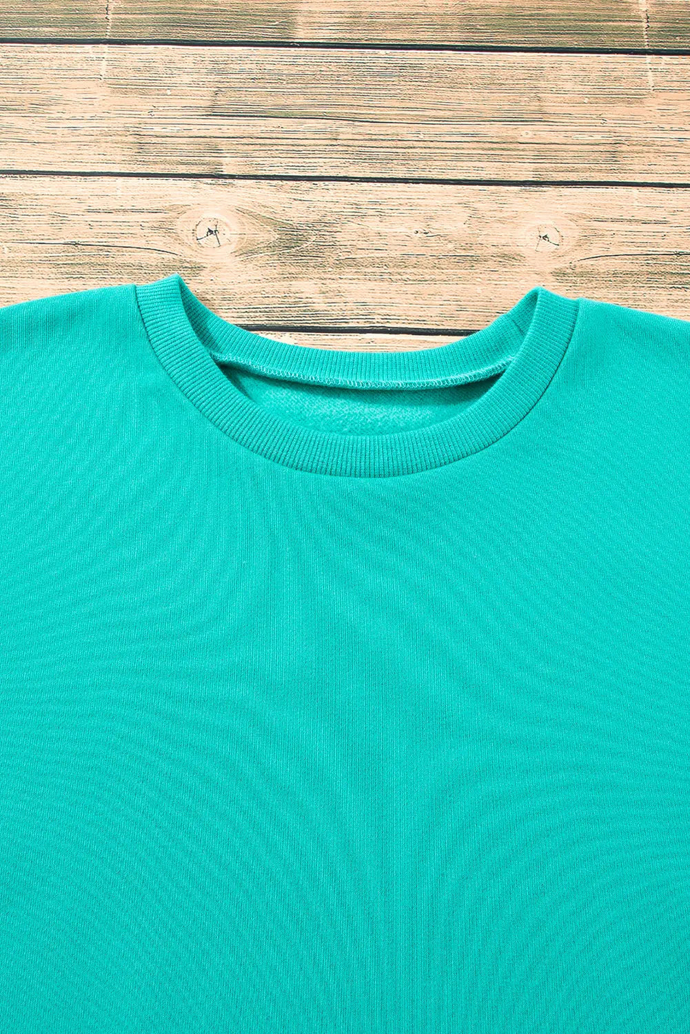 Bonbon Solid Fleece Lined Drop Shoulder High Low Sweatshirt Beagle Boutique Fashion Outlet