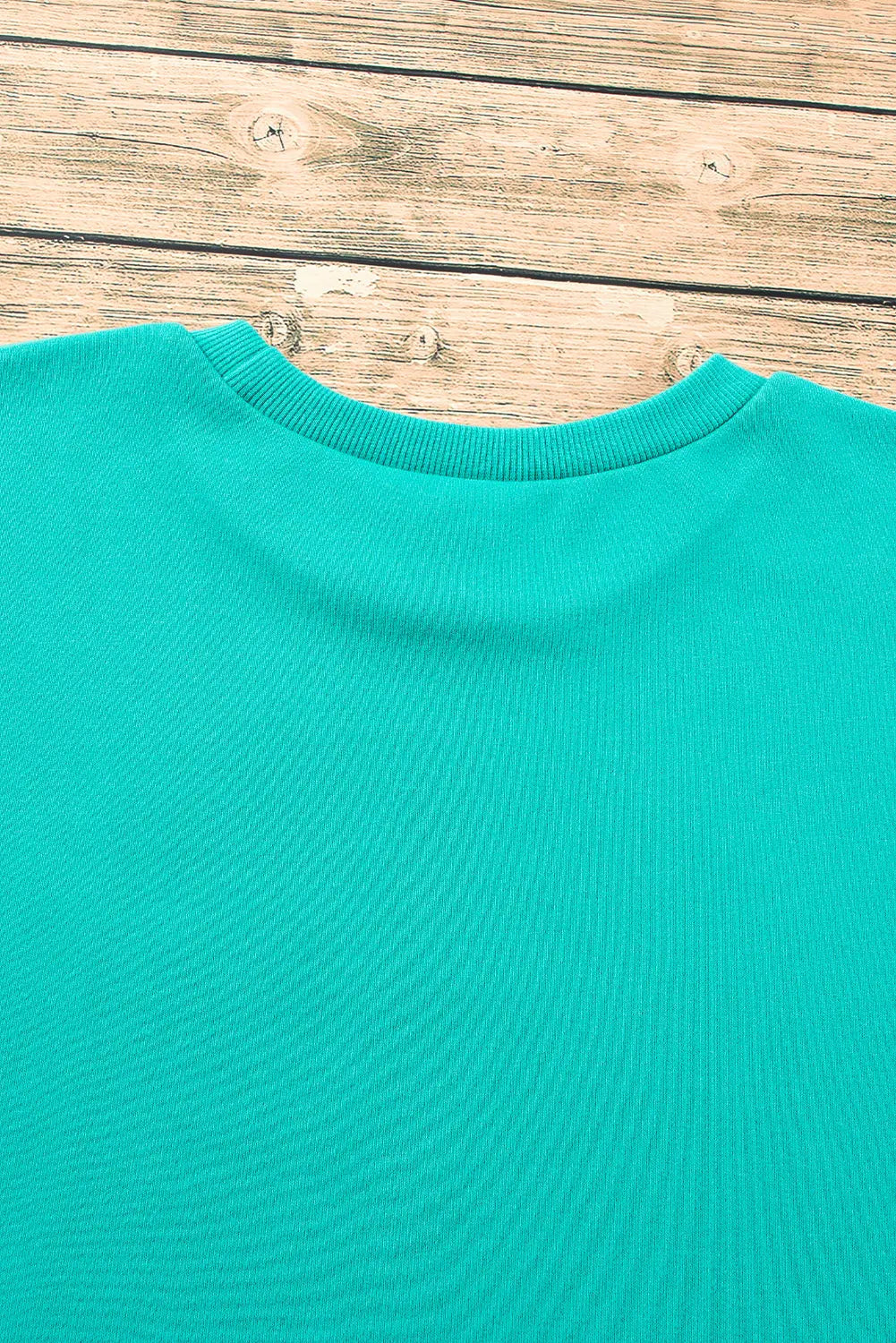 Bonbon Solid Fleece Lined Drop Shoulder High Low Sweatshirt Beagle Boutique Fashion Outlet