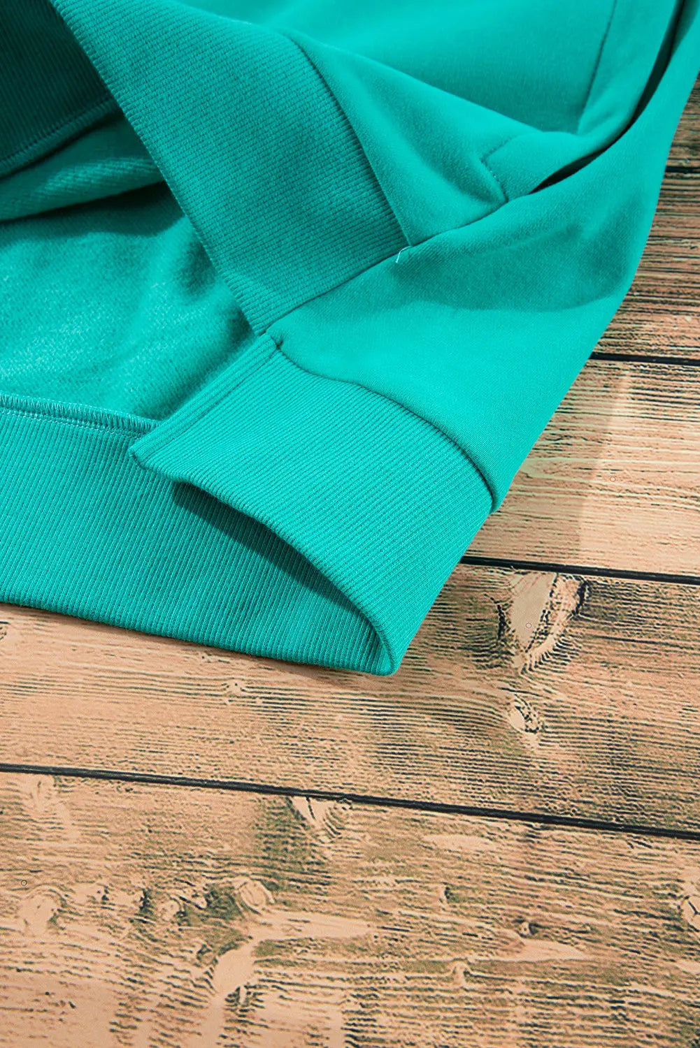 Bonbon Solid Fleece Lined Drop Shoulder High Low Sweatshirt Beagle Boutique Fashion Outlet