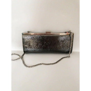 Claudia Canova Structured Clasptop Pearl Covered Clutch - BB Fashion Outlet