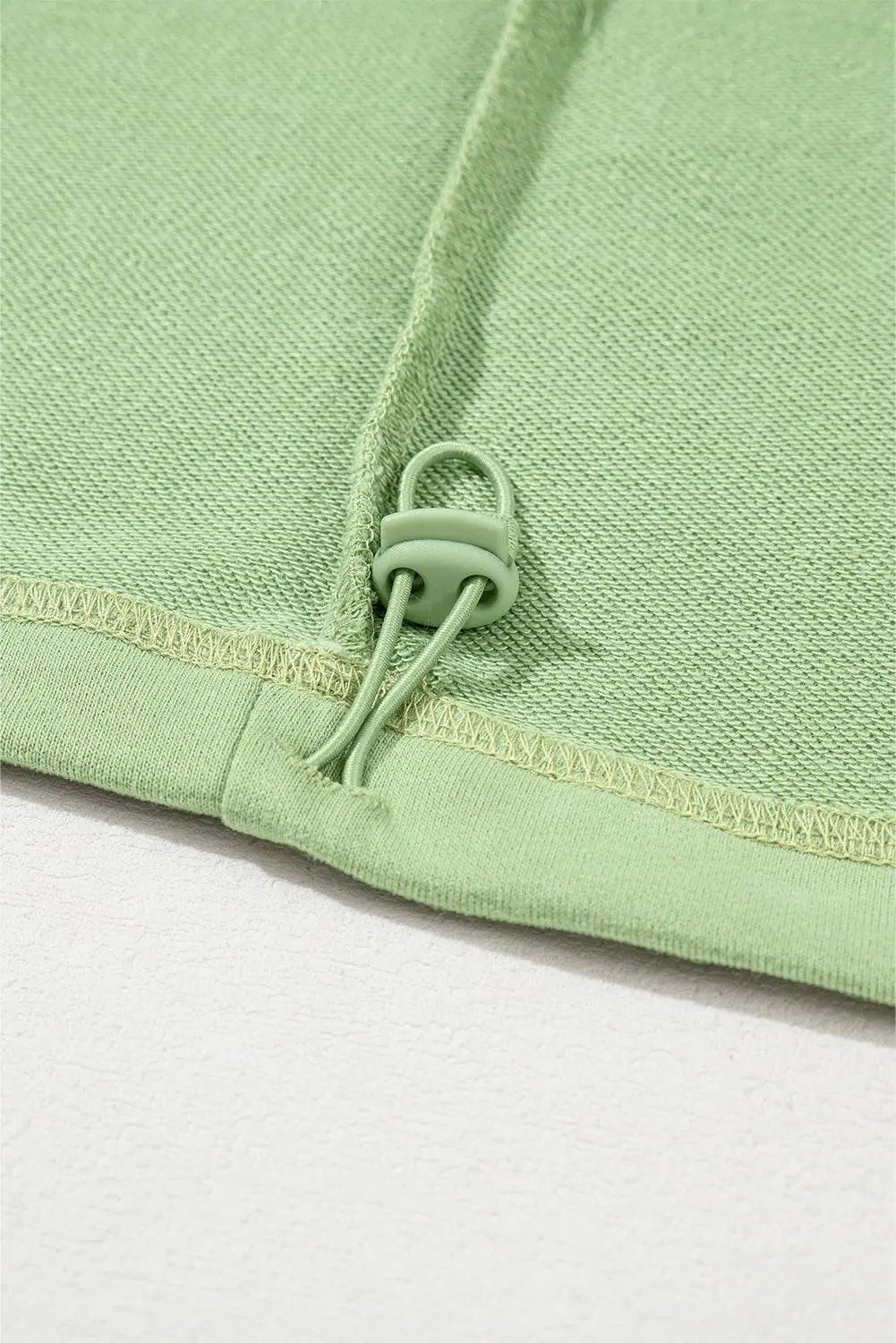 Light Grey Solid Kangaroo Pocket Half Zipper Oversized Hoodie Beagle Boutique Fashion Outlet