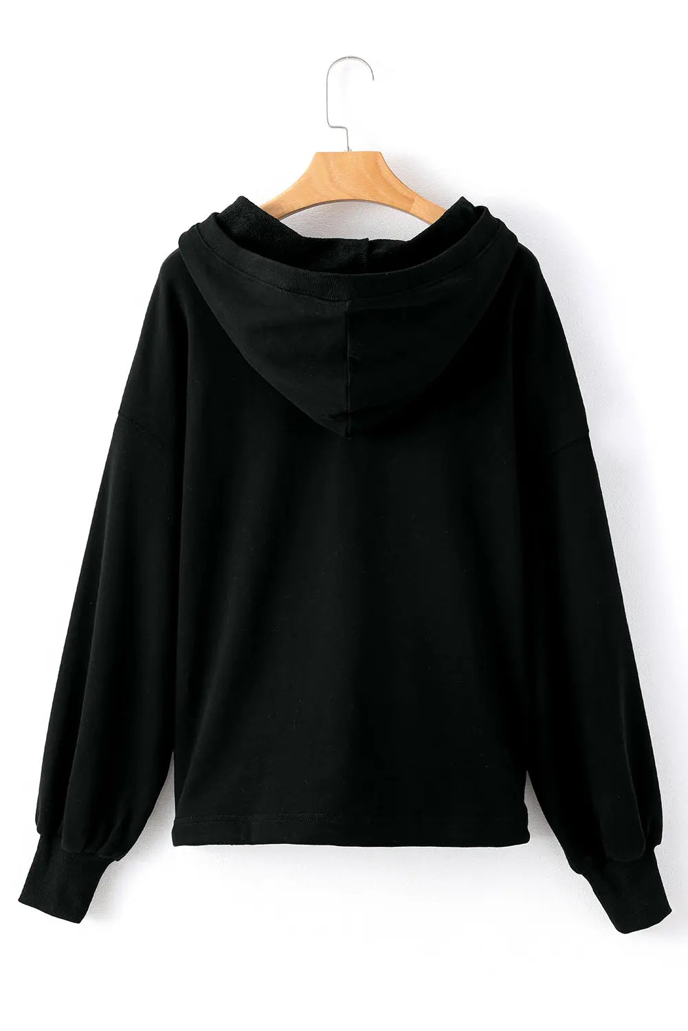 Light Grey Solid Kangaroo Pocket Half Zipper Oversized Hoodie Beagle Boutique Fashion Outlet