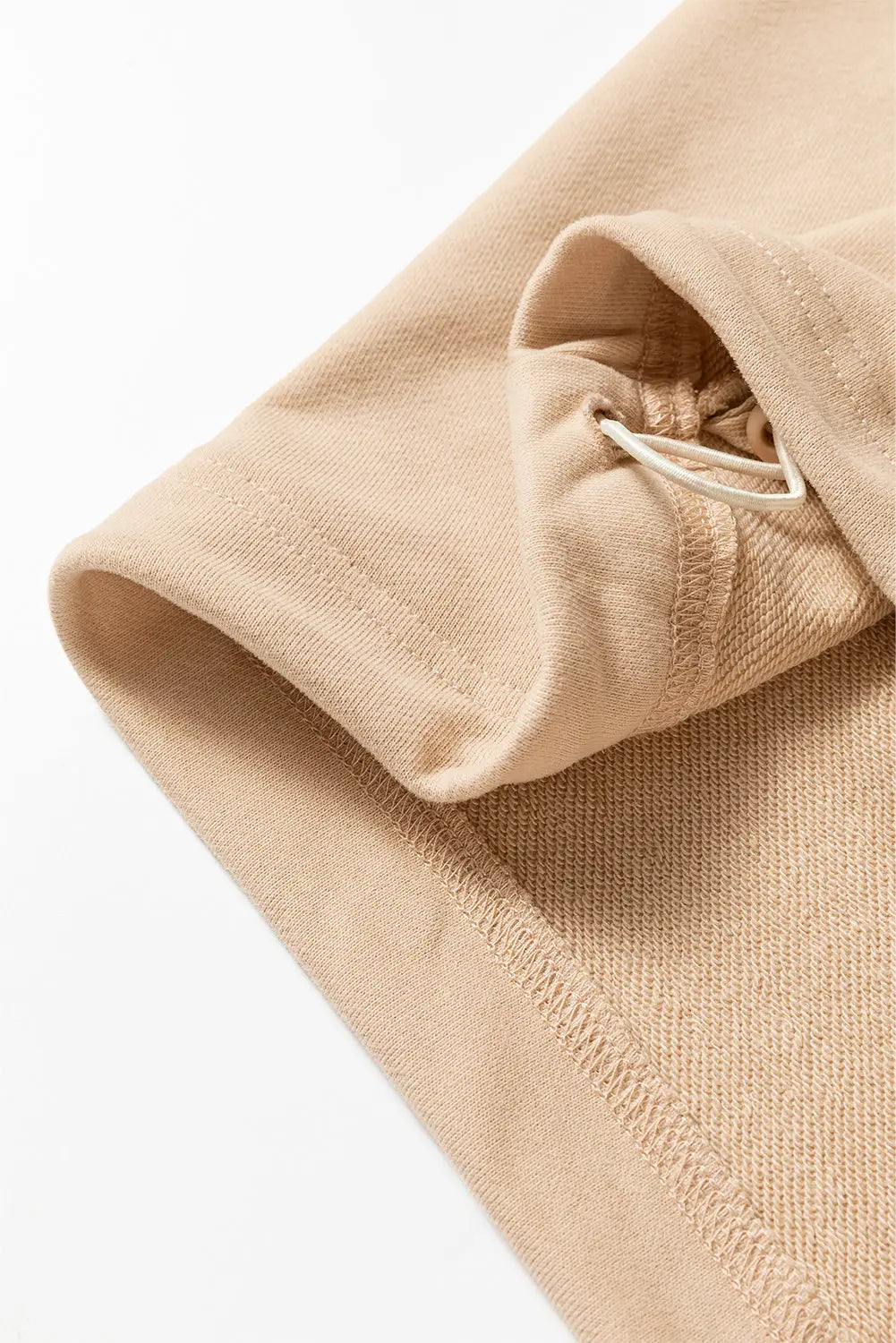 Light Grey Solid Kangaroo Pocket Half Zipper Oversized Hoodie Beagle Boutique Fashion Outlet