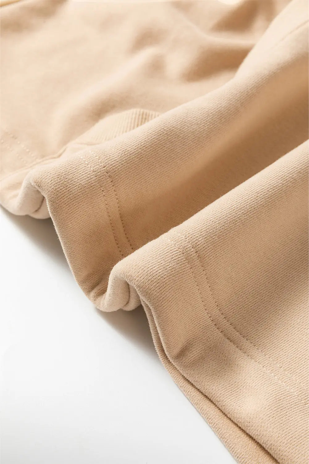 Light Grey Solid Kangaroo Pocket Half Zipper Oversized Hoodie Beagle Boutique Fashion Outlet
