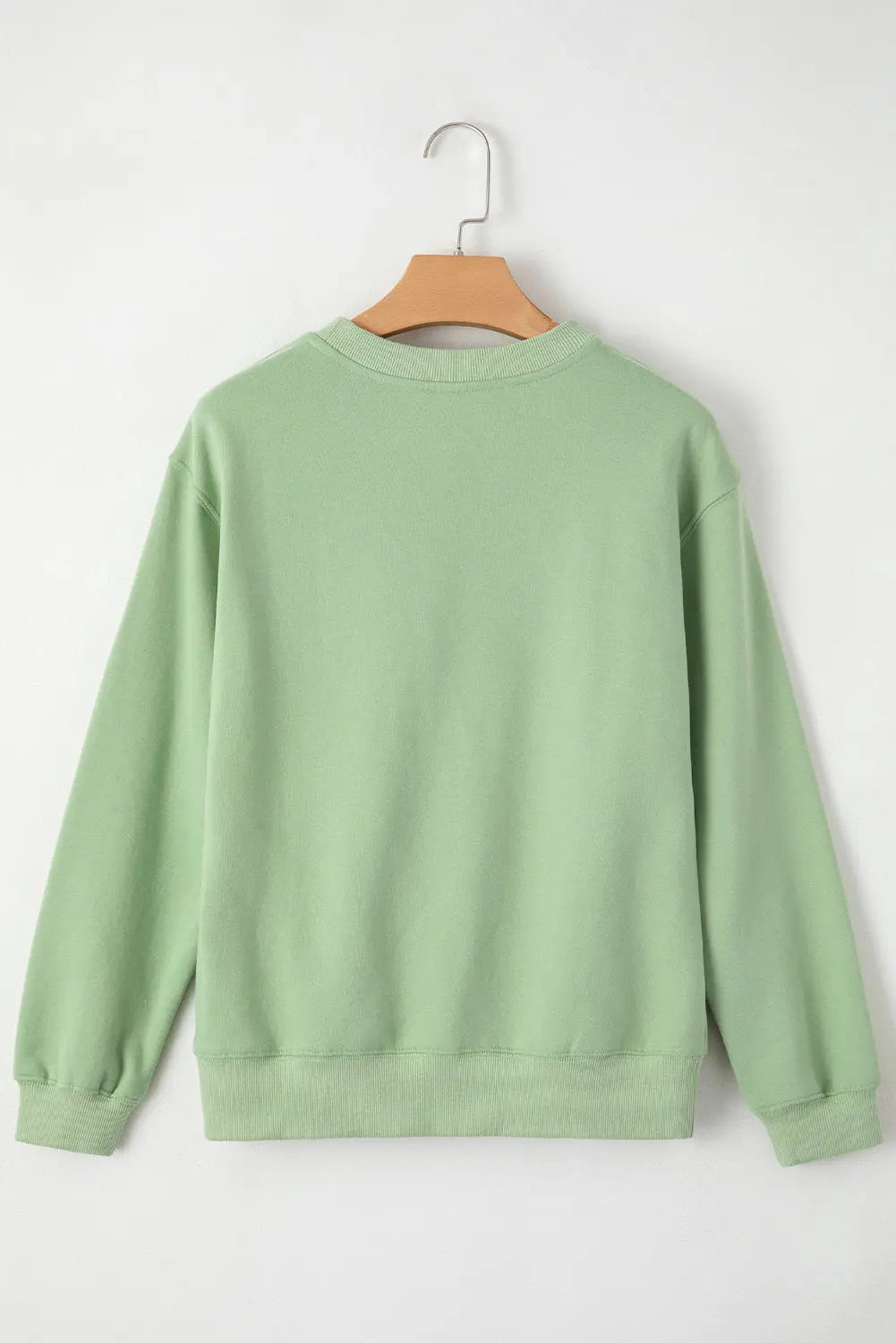 Russet Orange Solid Fleece Lined Drop Shoulder Terry Sweatshirt eAura