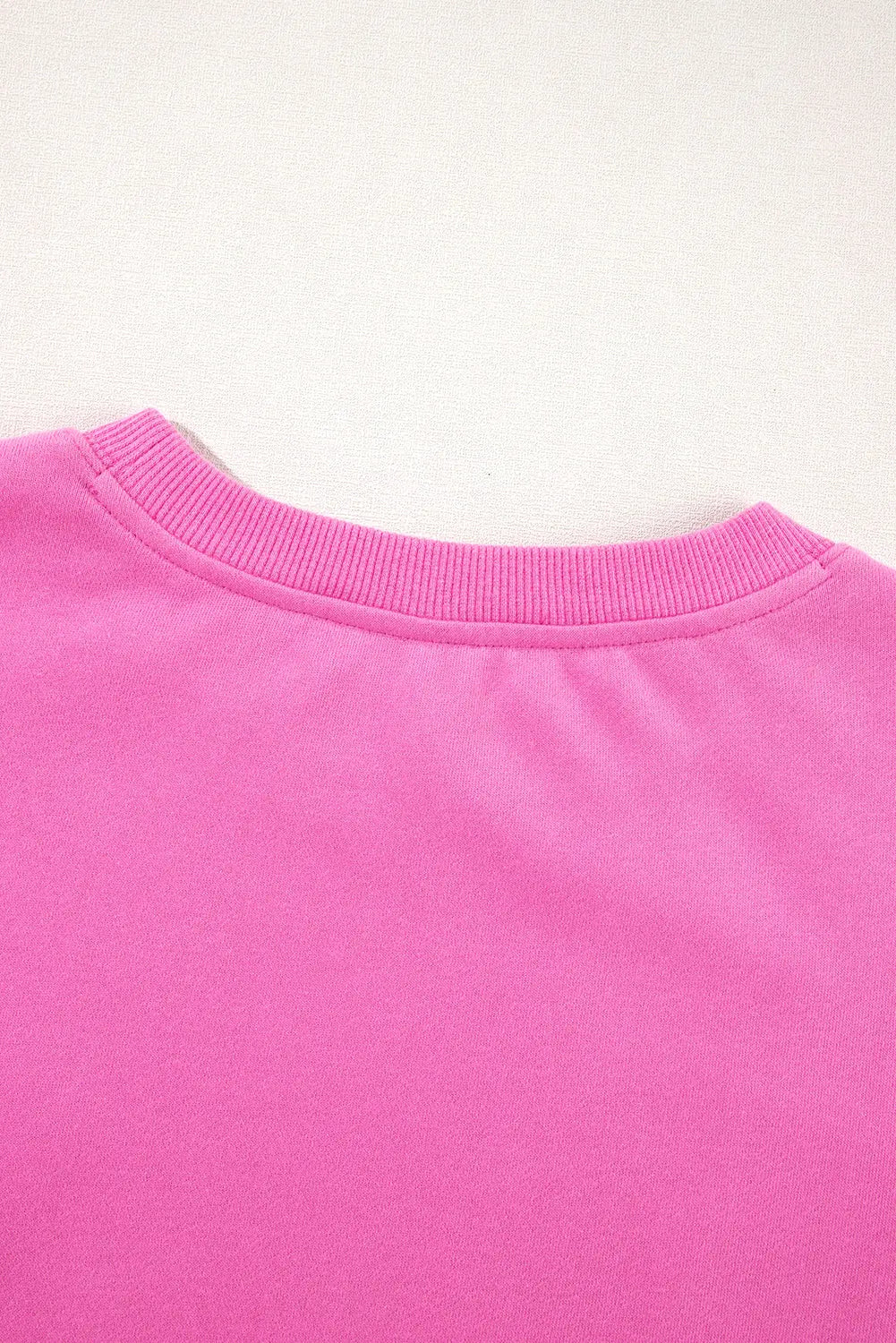 Russet Orange Solid Fleece Lined Drop Shoulder Terry Sweatshirt eAura