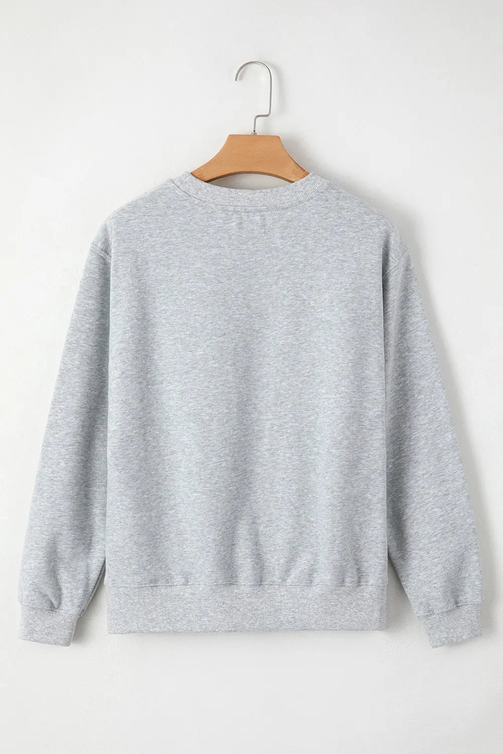 Russet Orange Solid Fleece Lined Drop Shoulder Terry Sweatshirt eAura