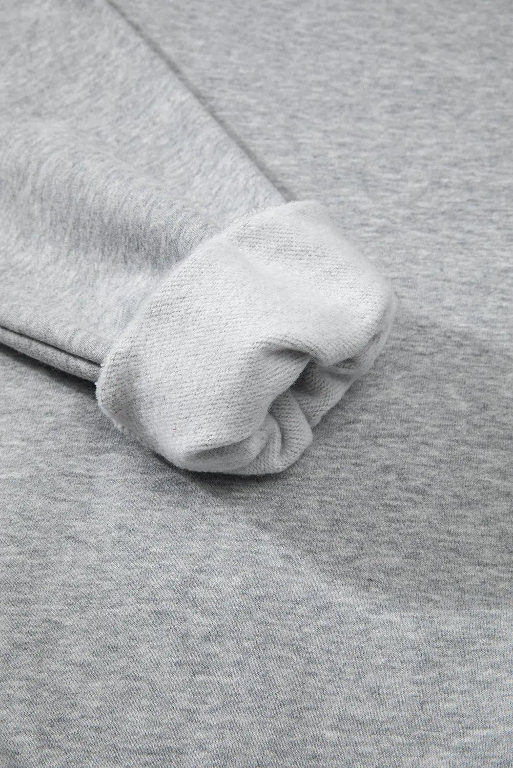 Russet Orange Solid Fleece Lined Drop Shoulder Terry Sweatshirt eAura