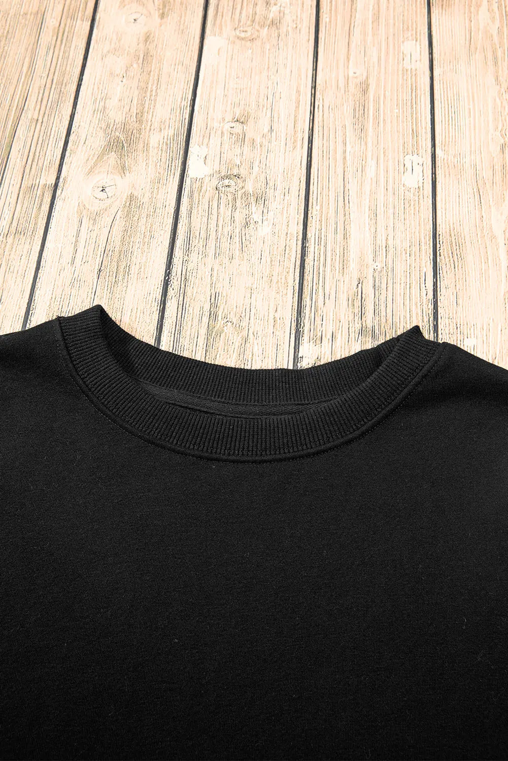 Russet Orange Solid Fleece Lined Drop Shoulder Terry Sweatshirt eAura